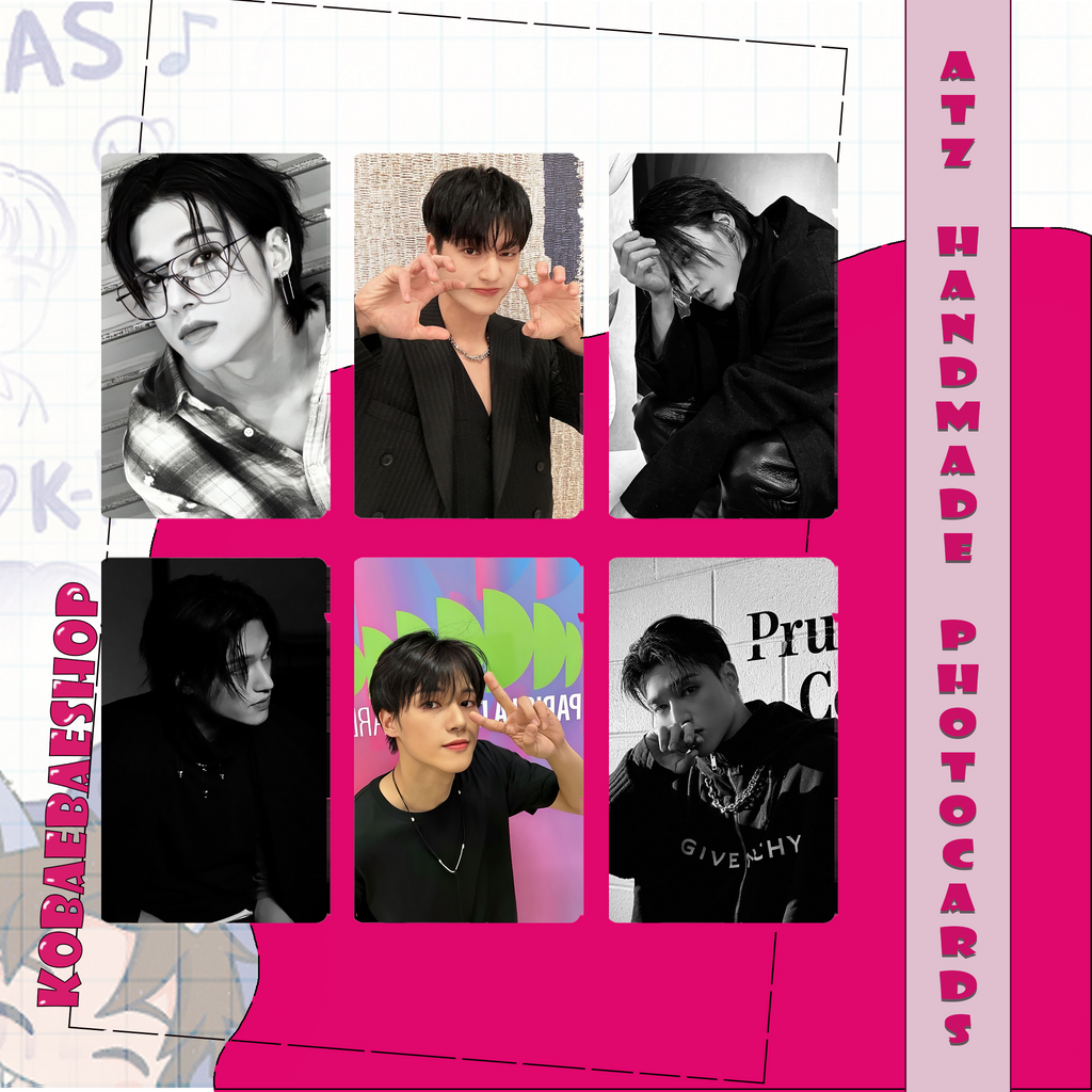Atz - Woo handmade photocards kpop inspired - Set 3