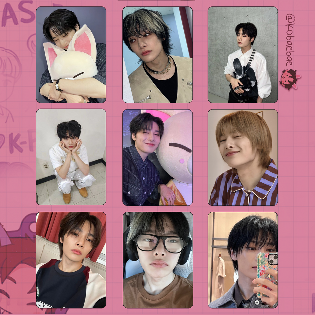 Skz (Stray Kids) - IN handmade photocards kpop inspired - Set 6