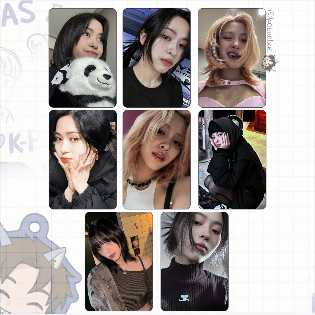 Itzy - Ryujin handmade photocards kpop inspired - Set 3
