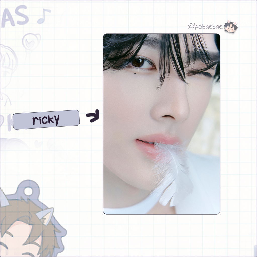 Zb1 - Blue Parad. handmade photocards kpop inspired - Hide vers. ot9