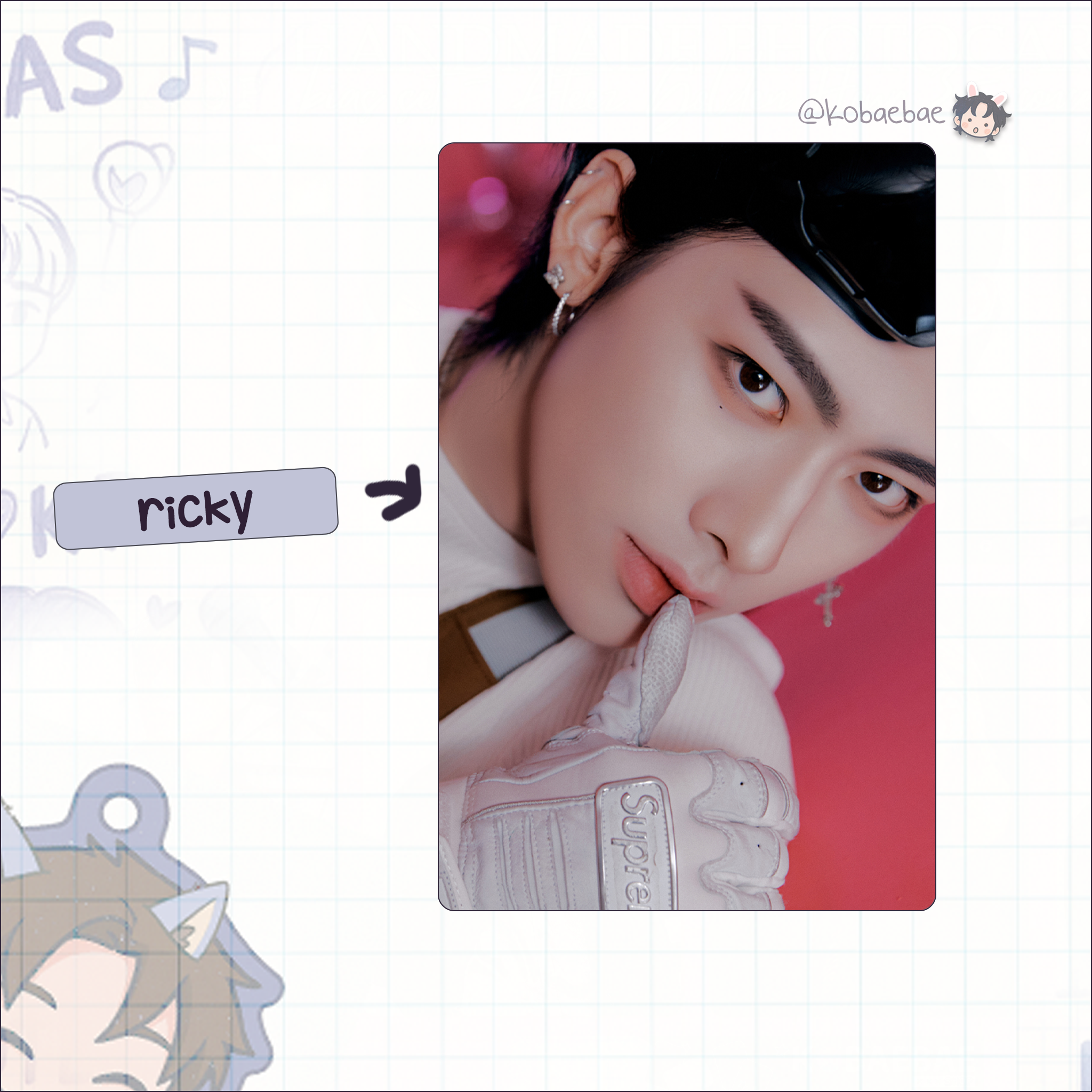 Zb1 - Cinema parad. Handmade photocards kpop inspired - Sf vers. ot9