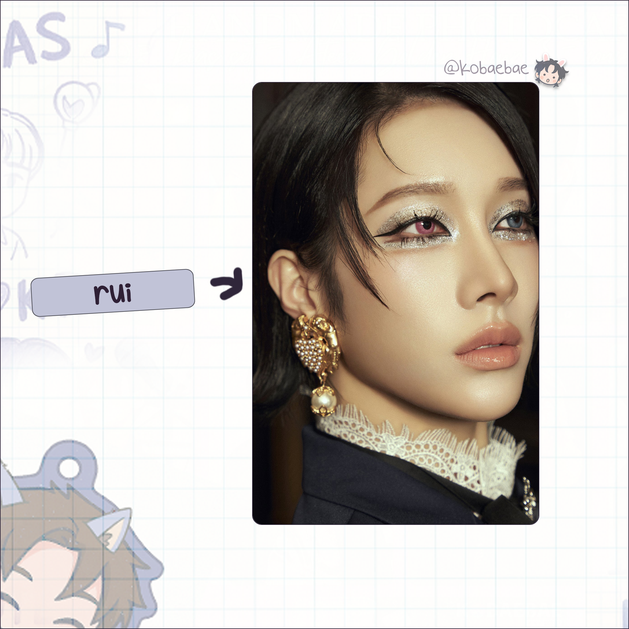 Xlov - 2nd Mini Album handmade photocards kpop inspired - Set 2