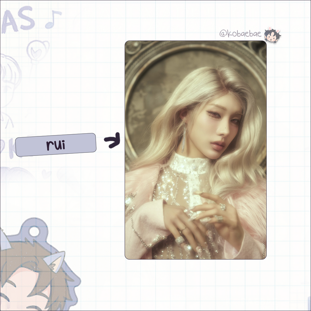 Xlov - 2nd Mini Album handmade photocards kpop inspired - Set 1