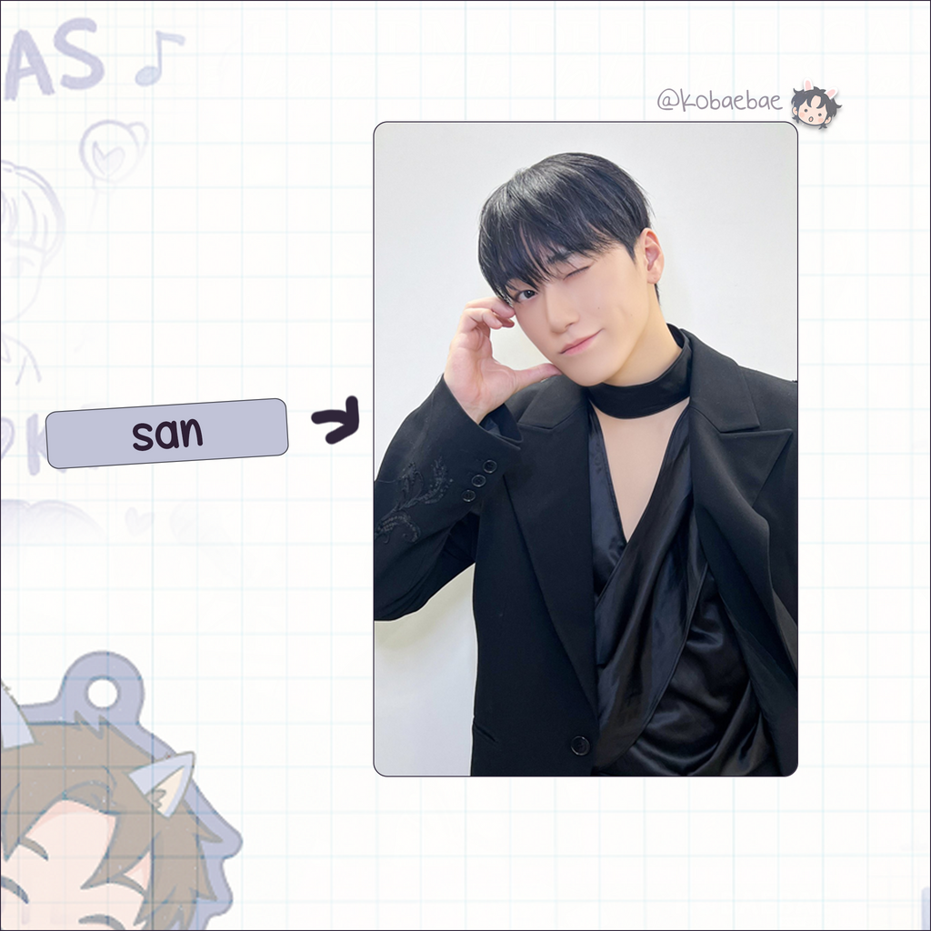 Ateez - Bloggy handmade photocards kpop inspired - set 6