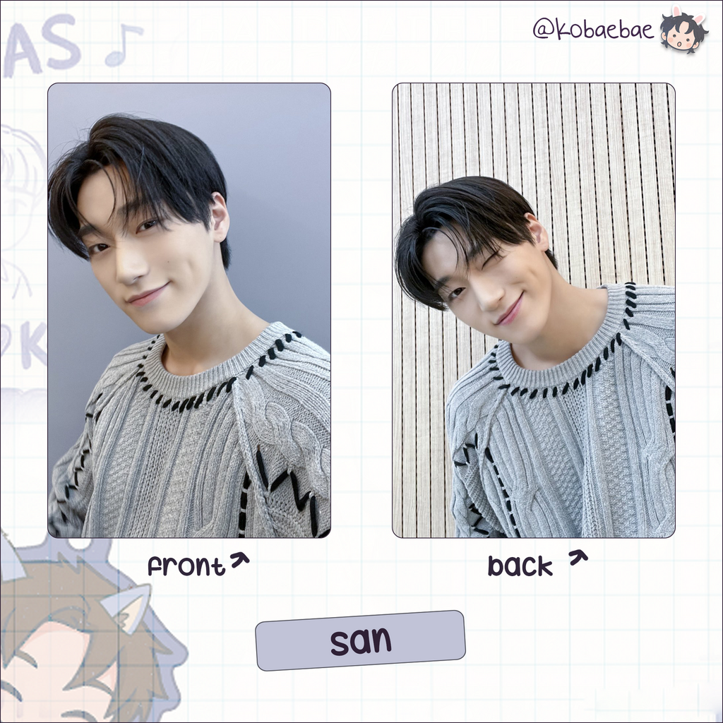 Atz - Bloggy handmade photocards kpop inspired - Bias set 4 - Double side