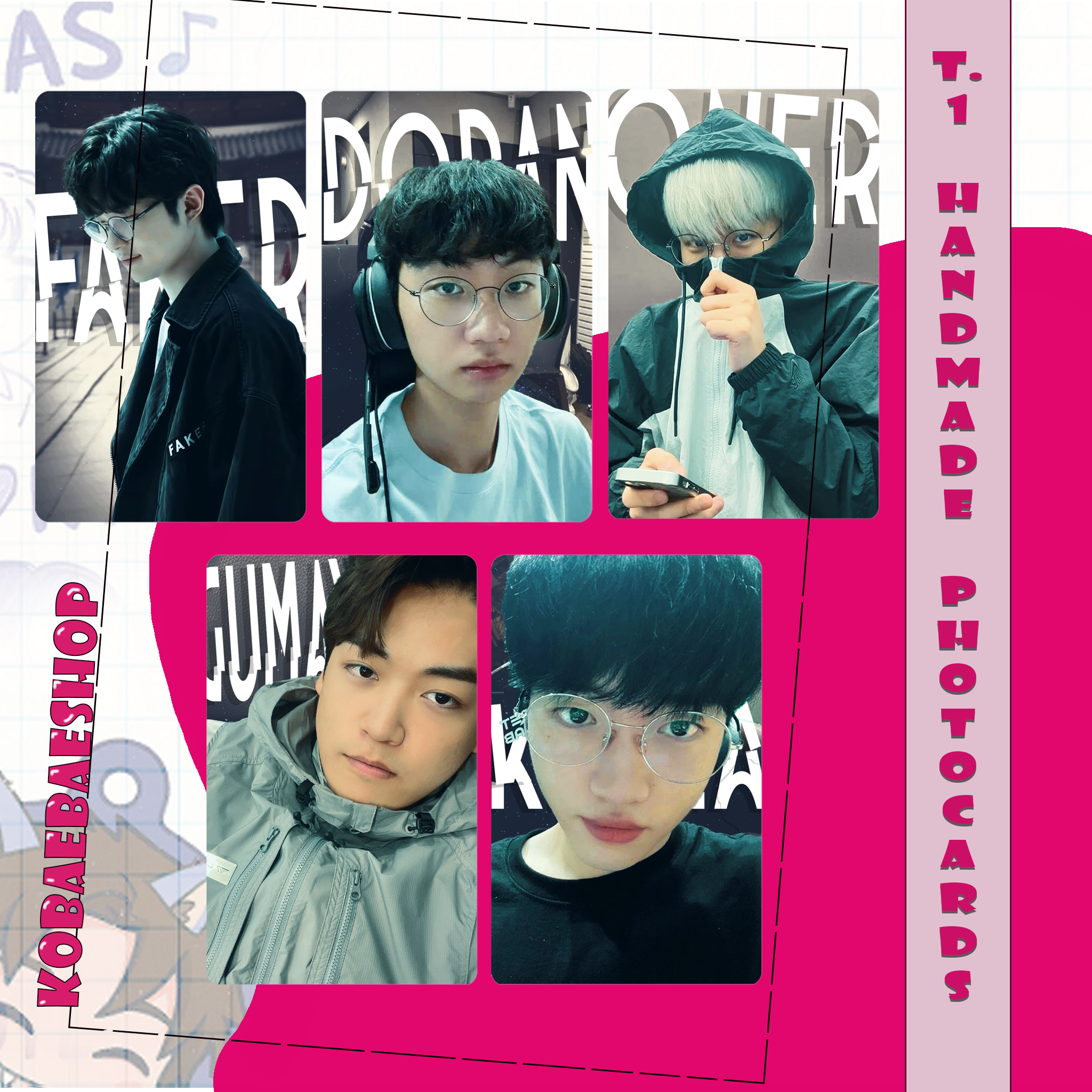 ProPlayer - Team Esports 25 handmade photocards kpop inspired - Set 4