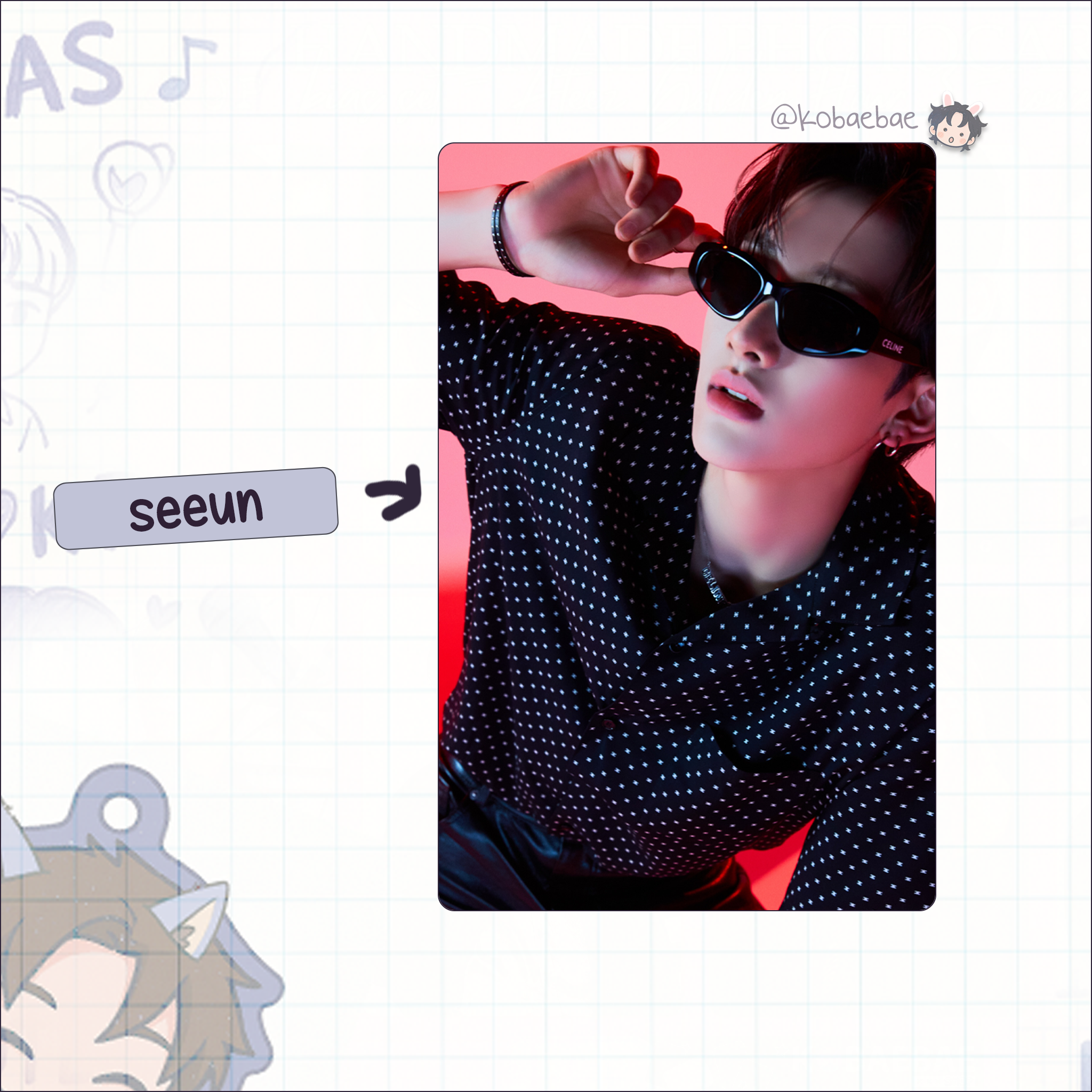 Xkrs - Watch Out handmade photocards kpop inspired - Set X Bias