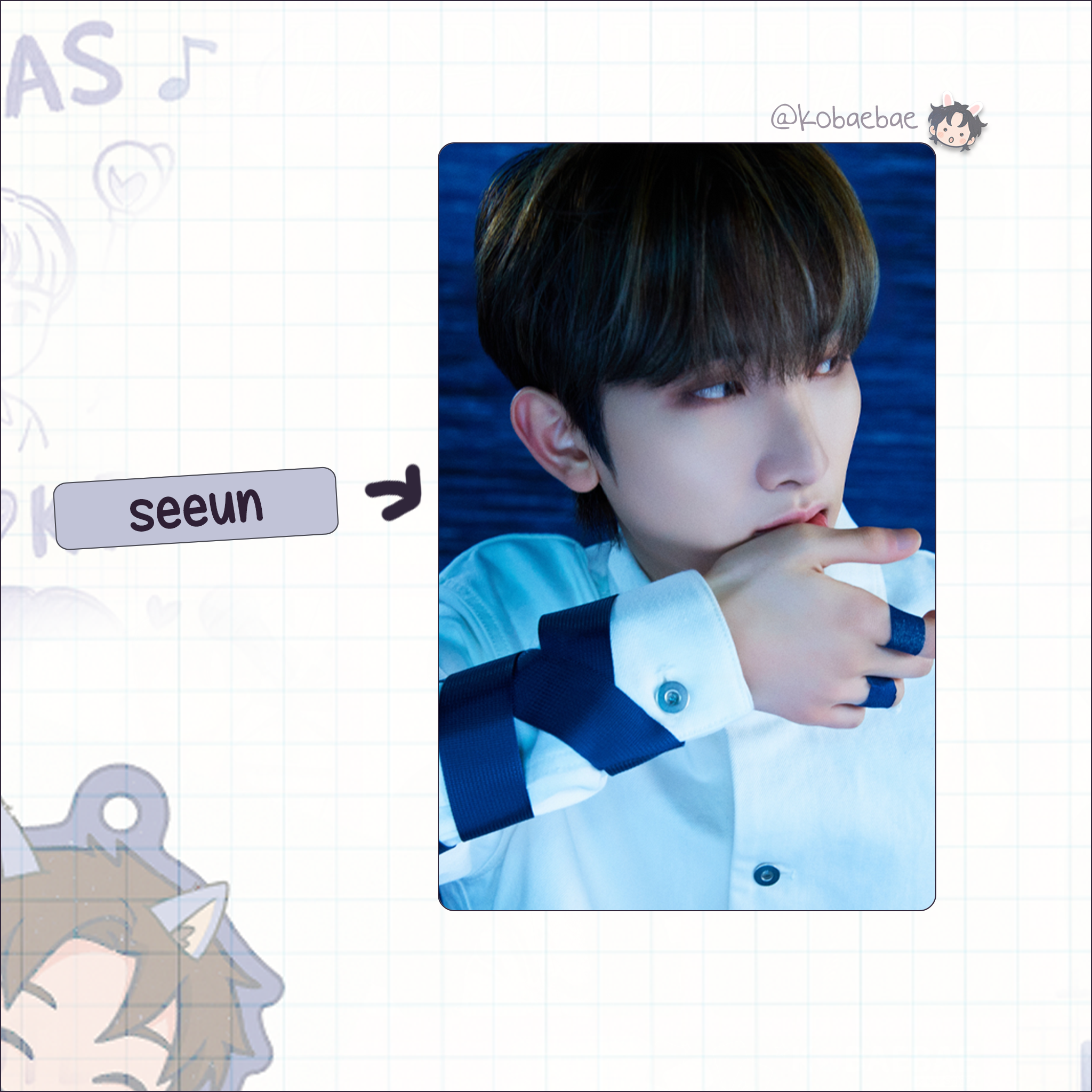 Xkrs - Watch Out handmade photocards kpop inspired - Set Poster Bias