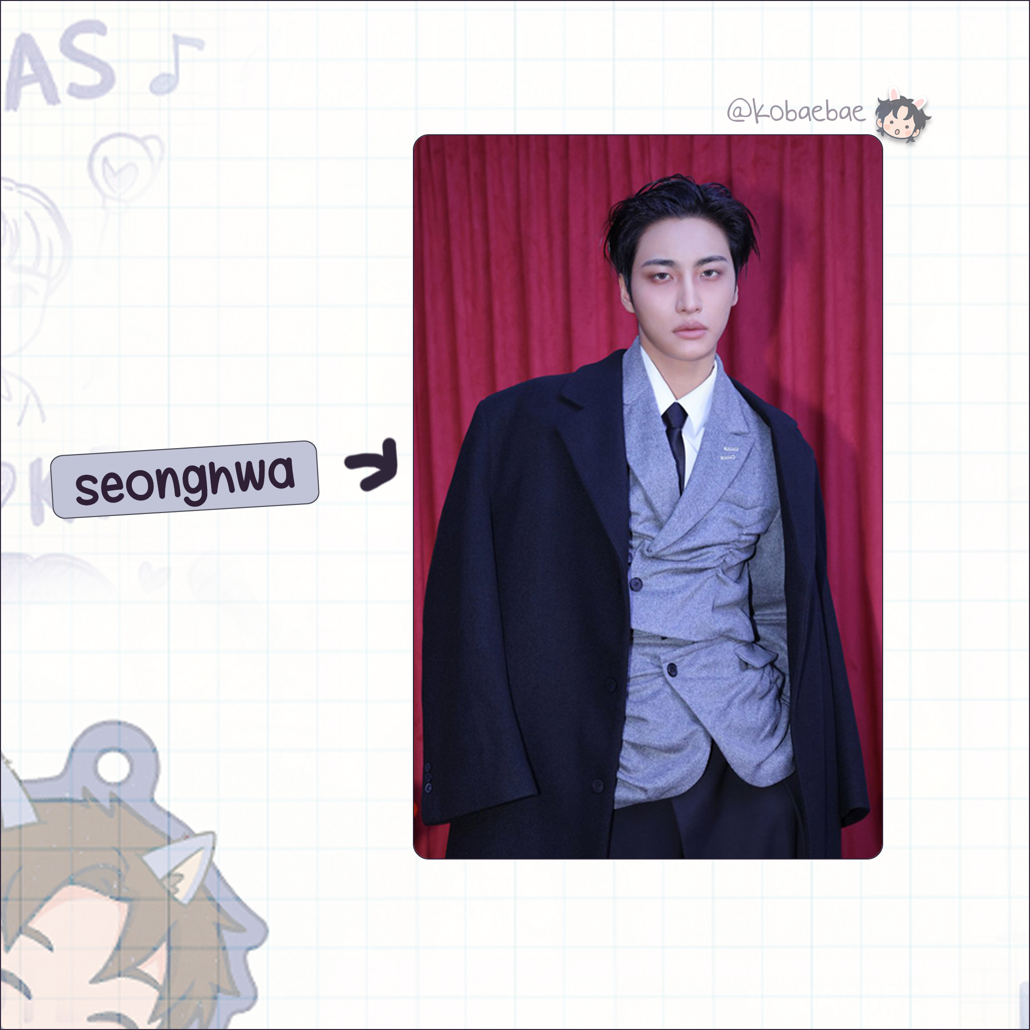 Ateez - G.H. 5 handmade photocards kpop inspired - set 1