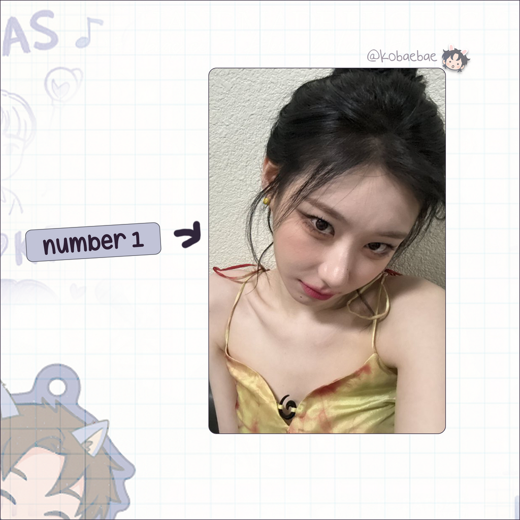 Itzy - Chae handmade photocards kpop inspired - Set 3
