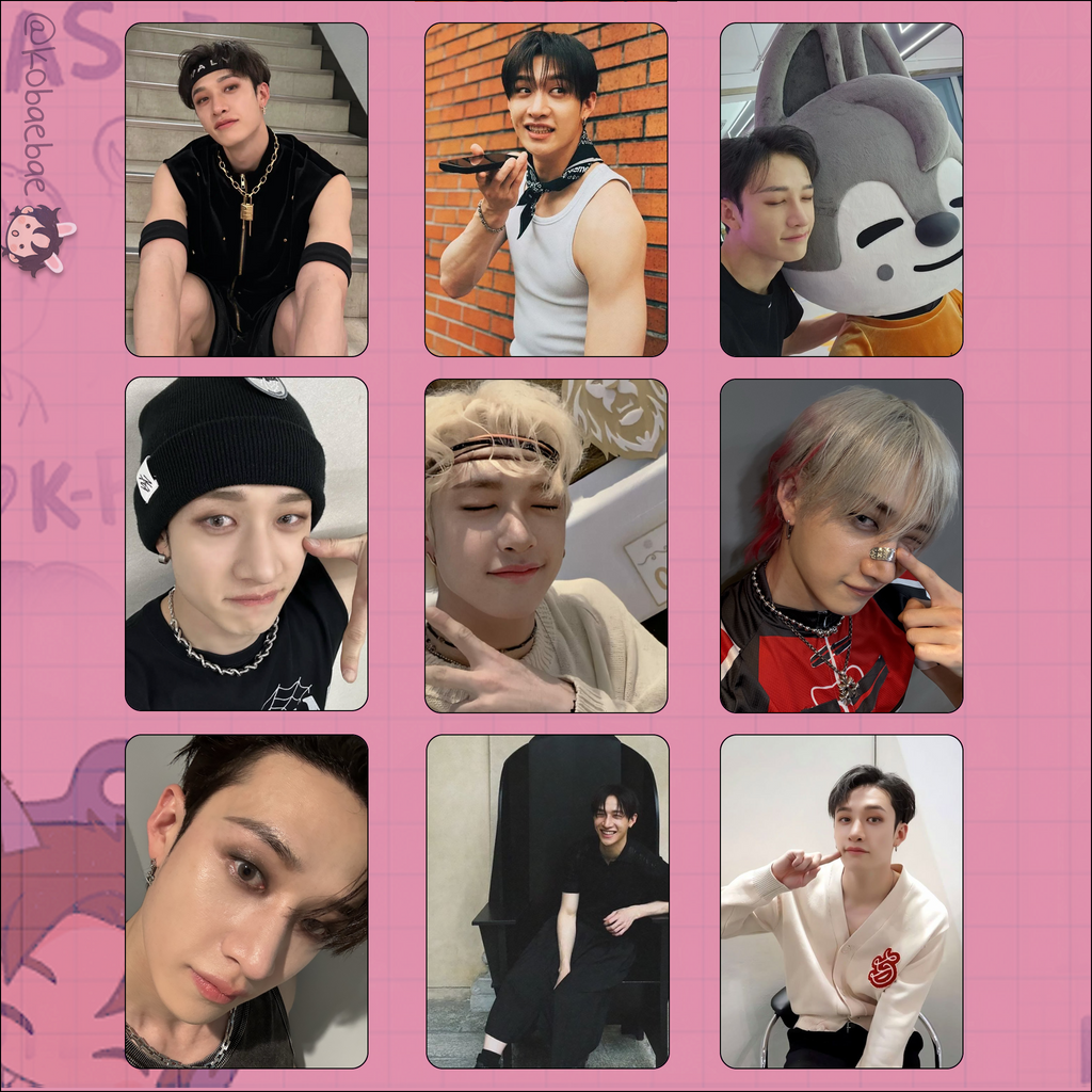 Stray Kids (Skz) - Chan Handmade photocards kpop inspired - Bias set 5