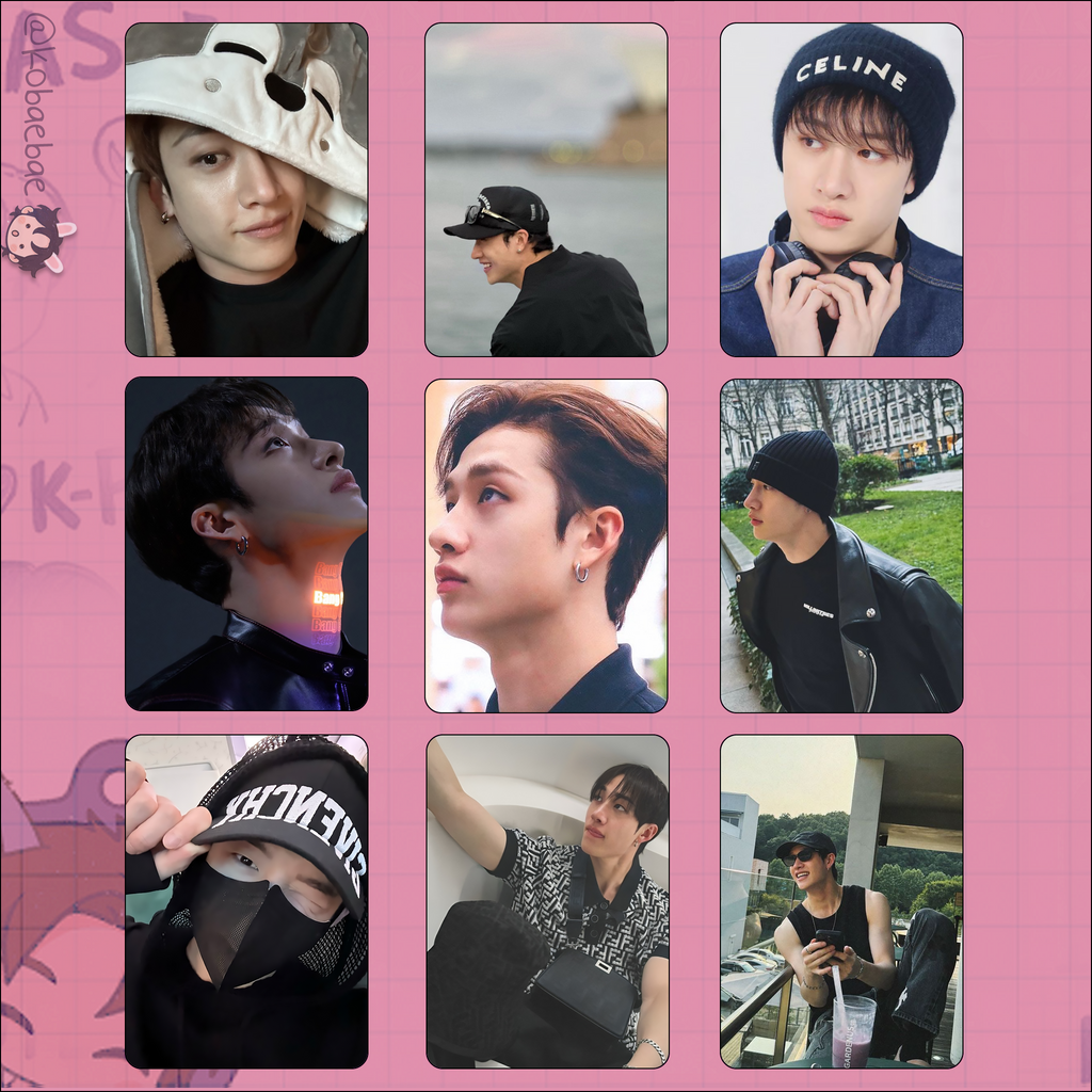 Stray Kids (Skz) - Chan Handmade photocards kpop inspired - Bias set 7
