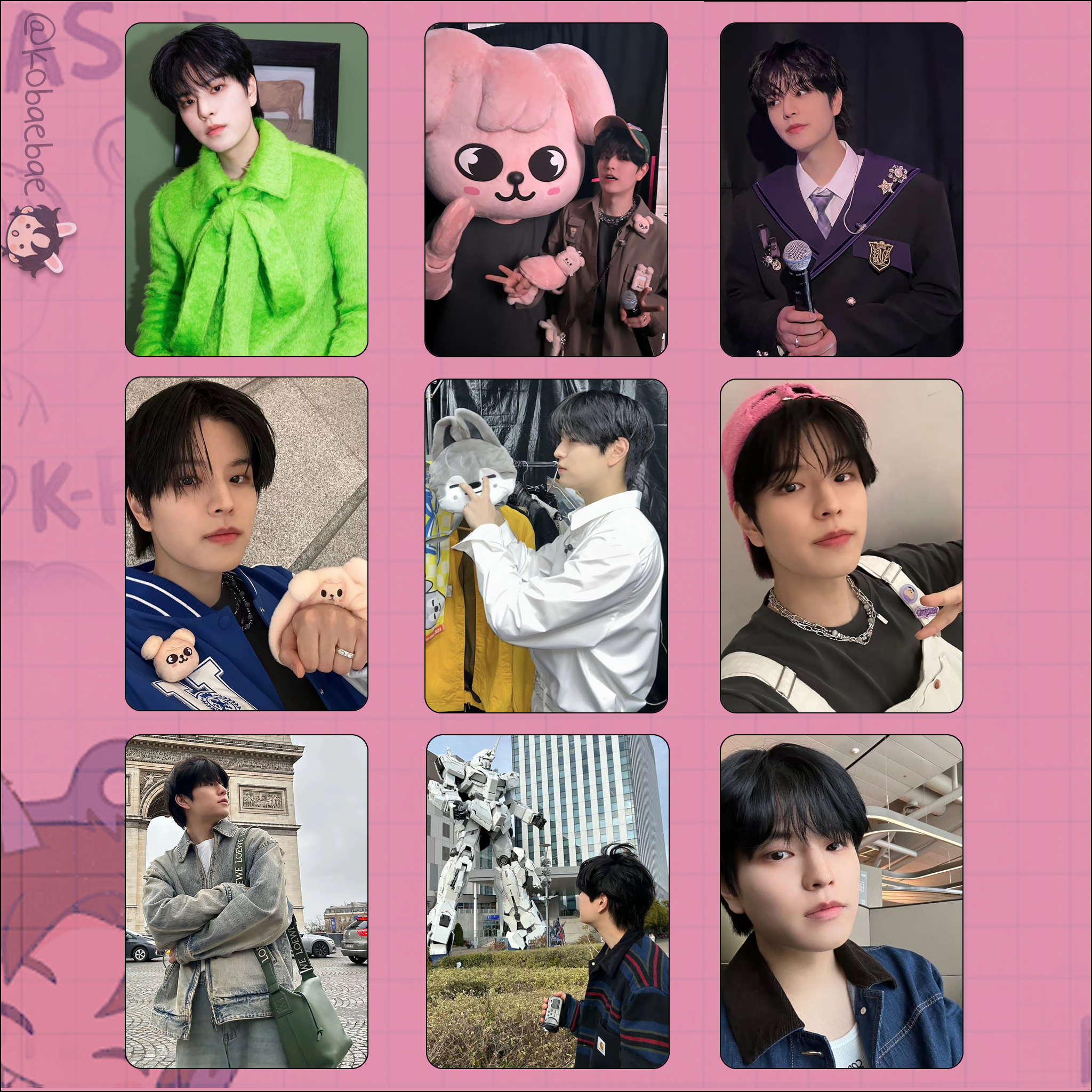 Skz (Stray Kids) - Seungmin handmade photocards kpop inspired - Set 9