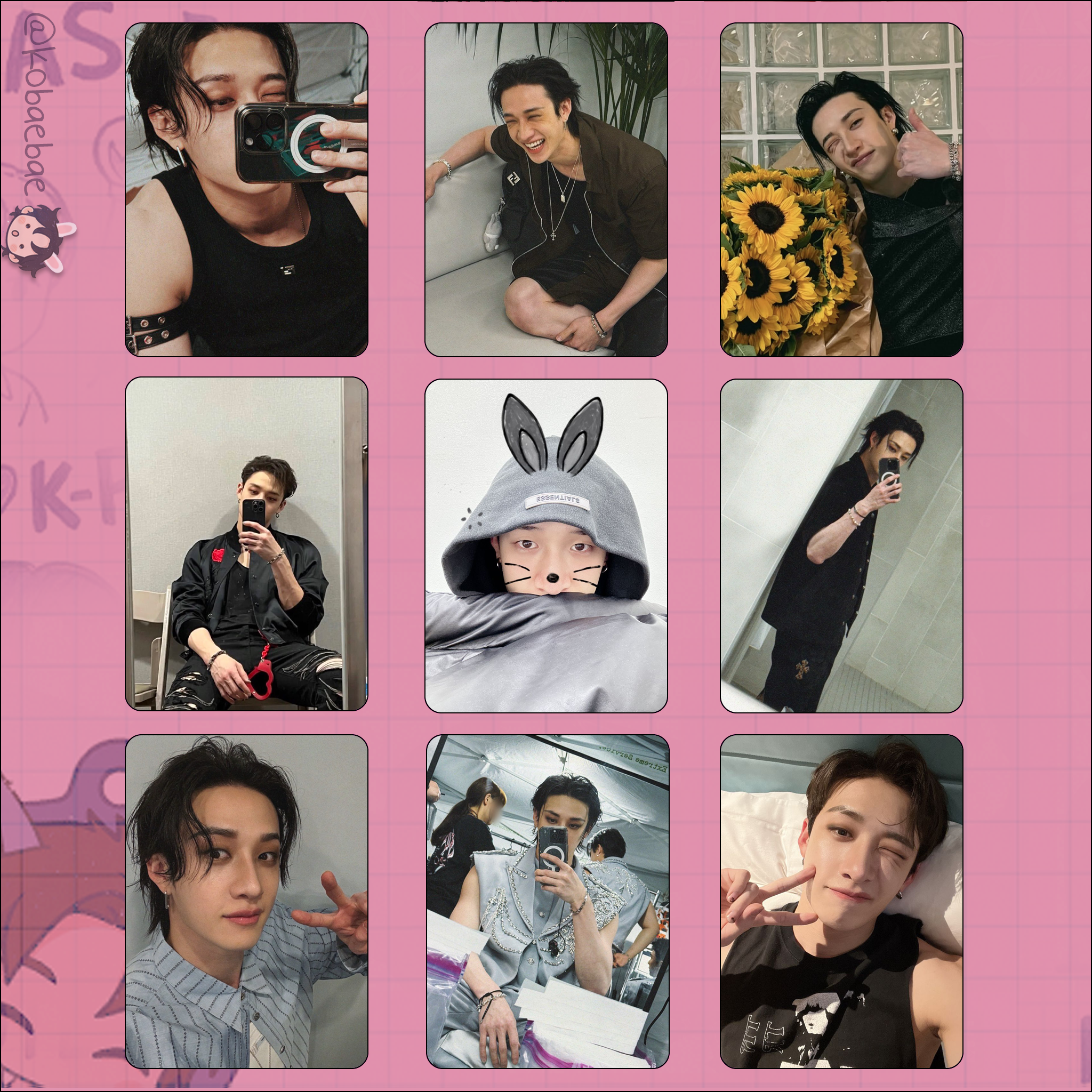 Skz - Chan handmade photocards kpop inspired - Set 2