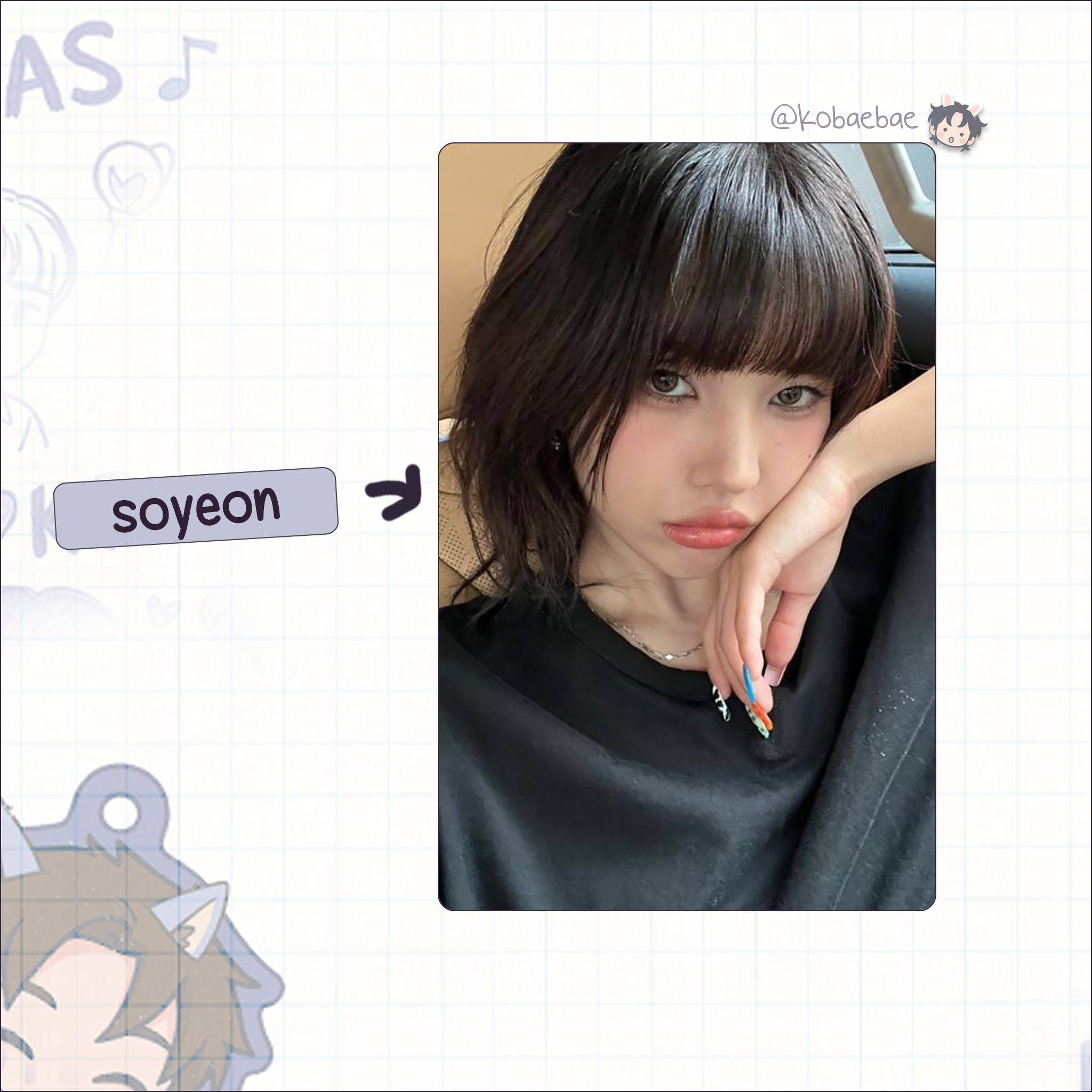 Idle - handmade photocards kpop inspired - Random set 1