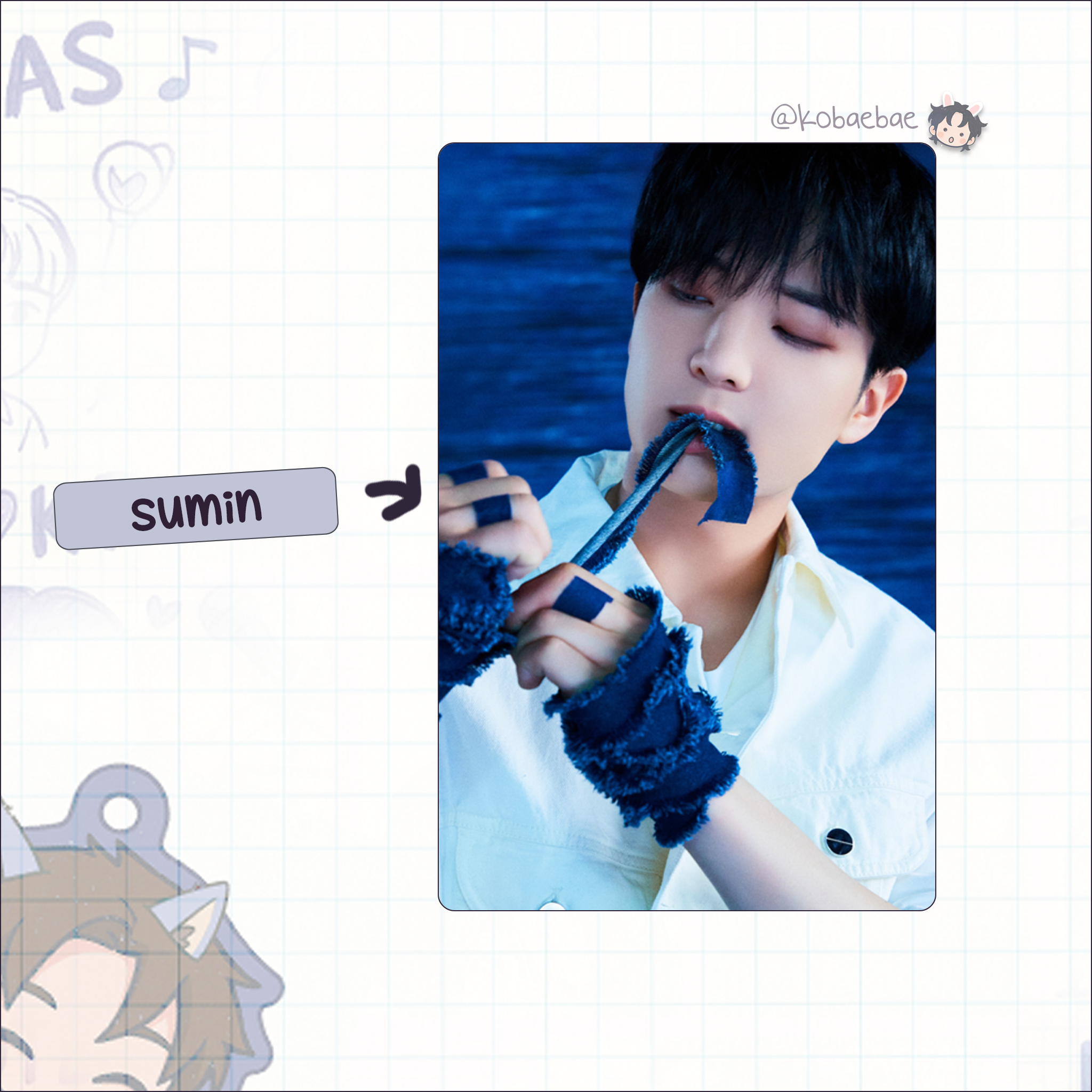 Xkrs - Watch Out handmade photocards kpop inspired - Set Poster Bias