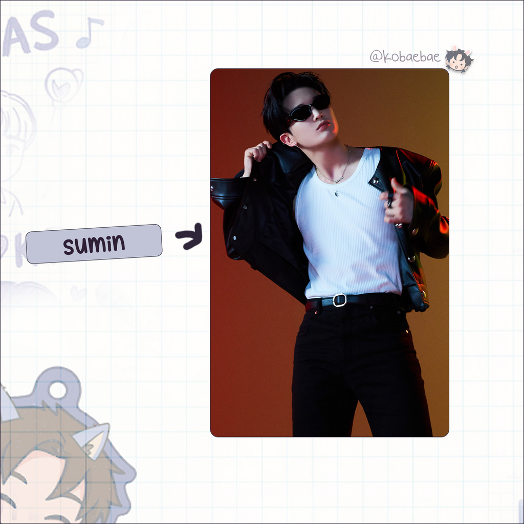 Xkrs - Watch Out handmade photocards kpop inspired - Set X Bias