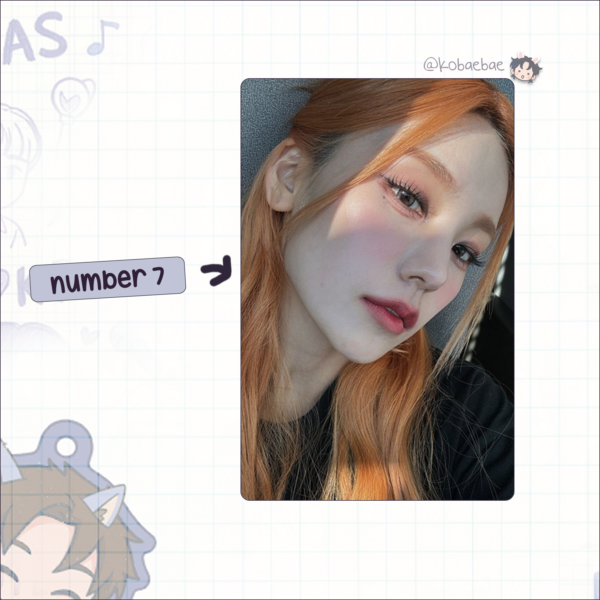 Itzy - Yeji handmade photocards kpop inspired - Set 3