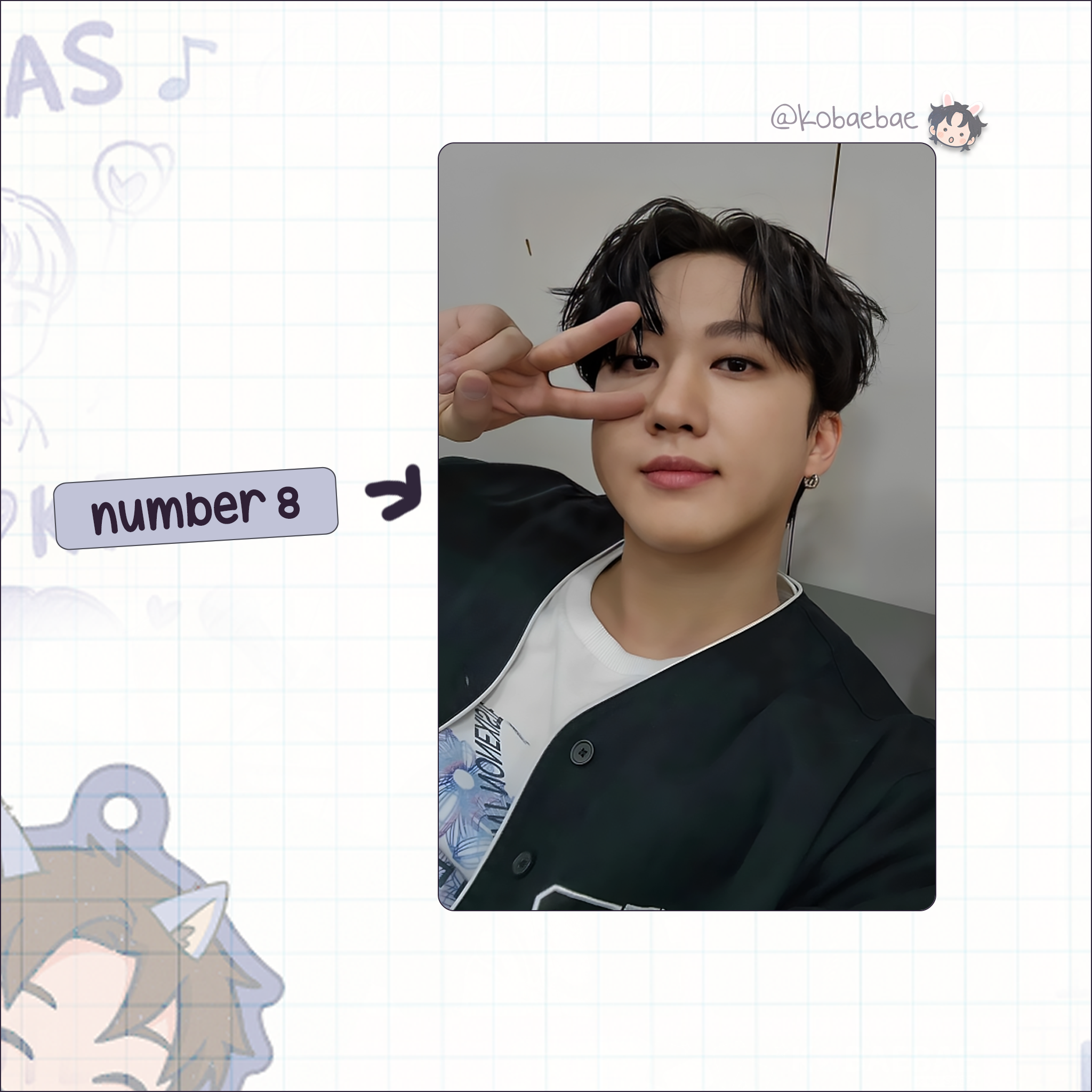 Skz (Stray Kids) - Bin handmade photocards kpop inspired - Set 6