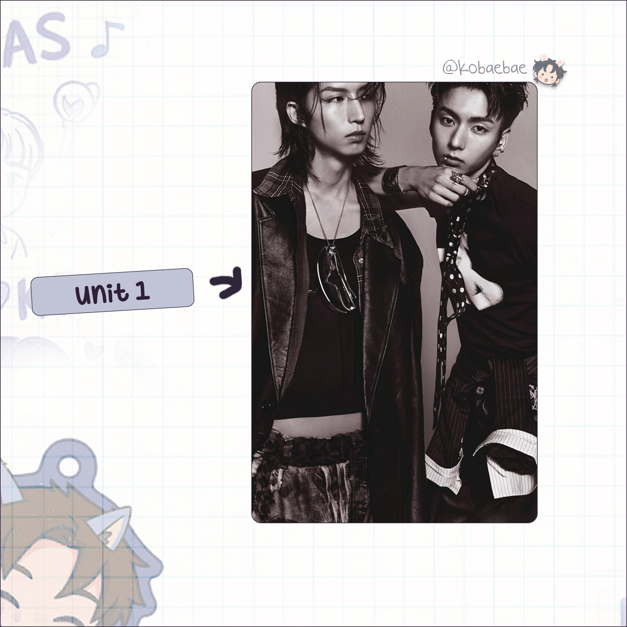 XHR - HB Handmade photocards kpop inspired - Bias set