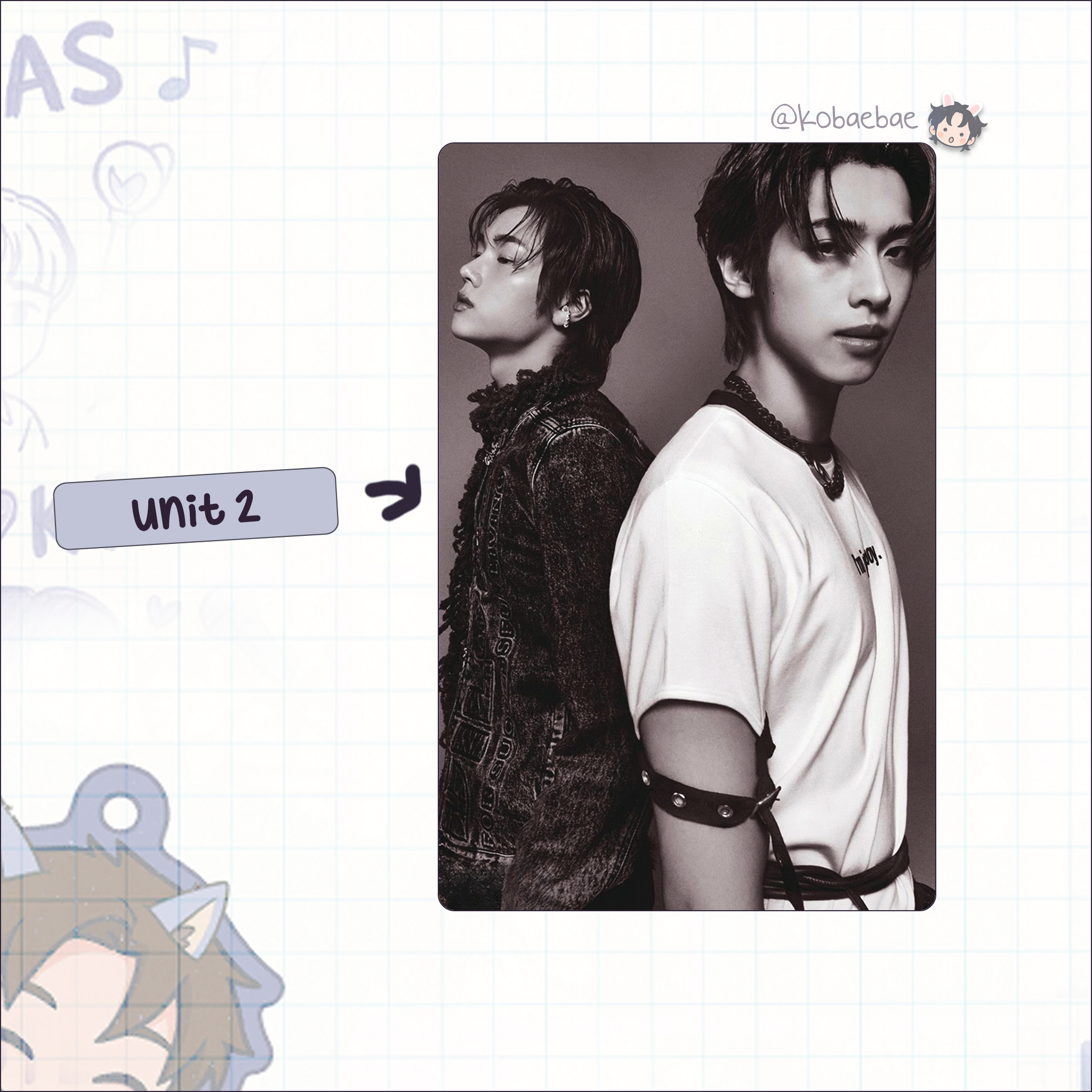 XHR - HB Handmade photocards kpop inspired - Bias set