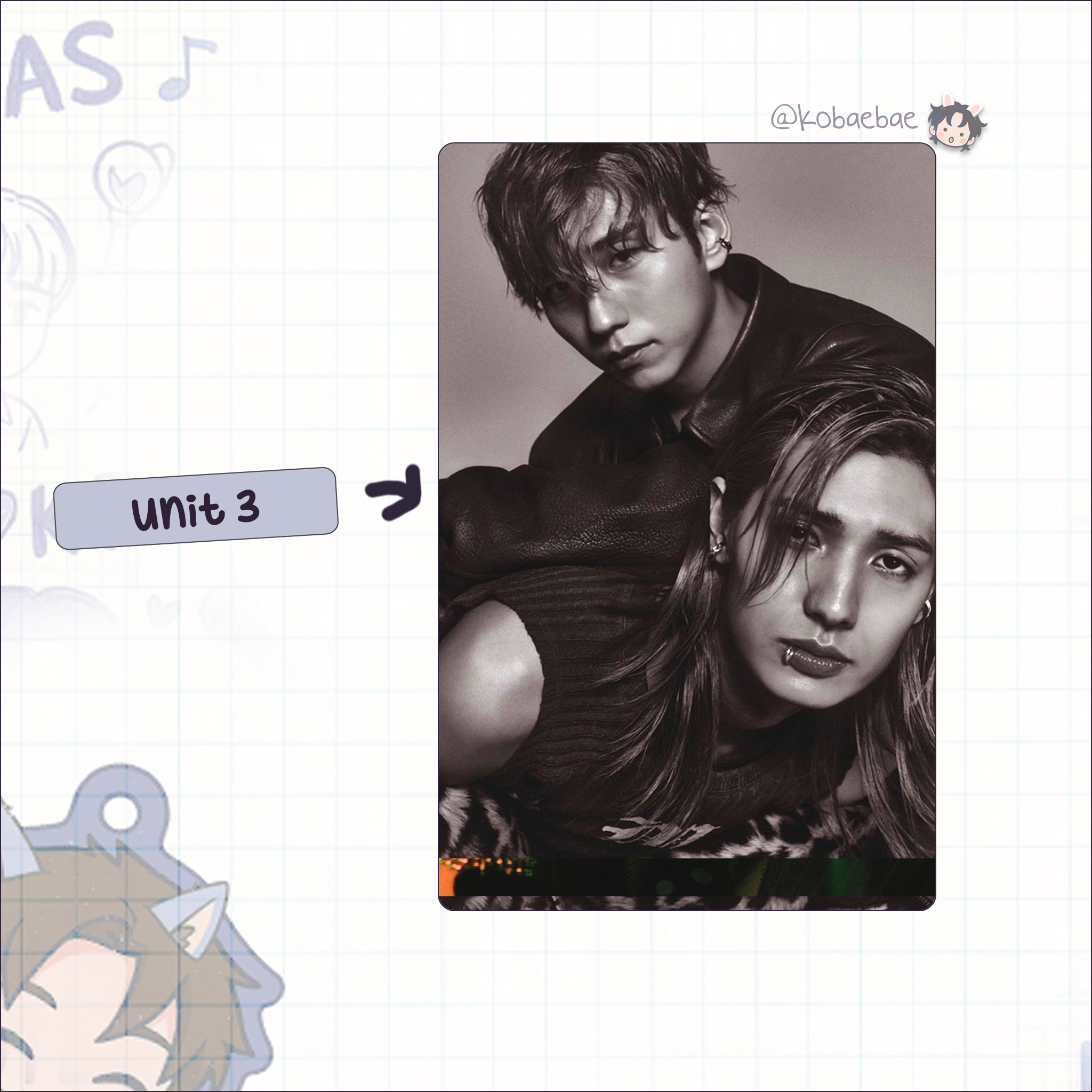 XHR - HB Handmade photocards kpop inspired - Bias set