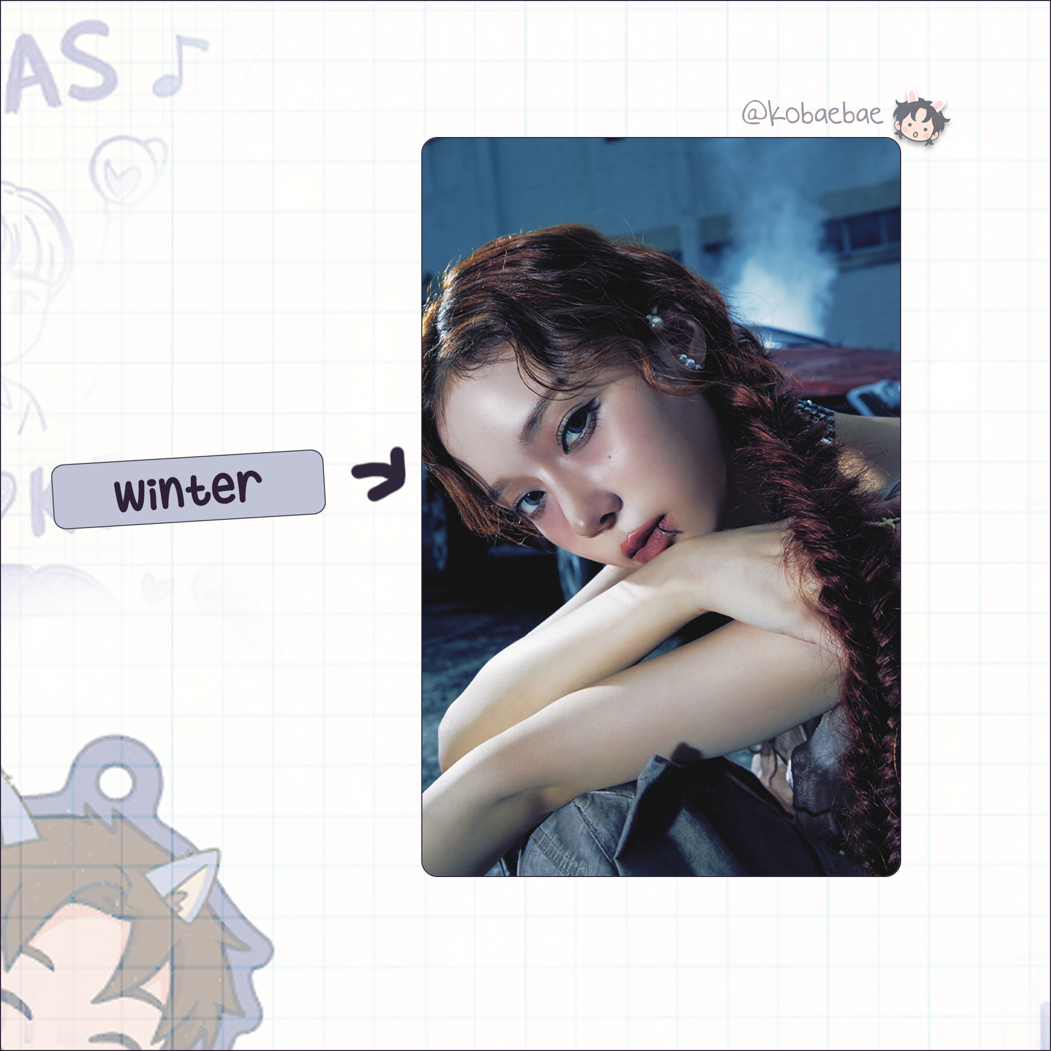 Aespa - Drama handmade photocards kpop inspired - set 1