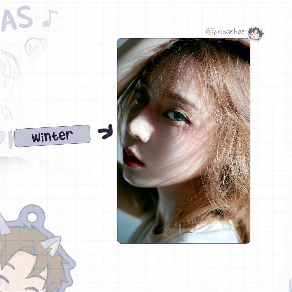 Aespa - Drama handmade photocards kpop inspired - set 2