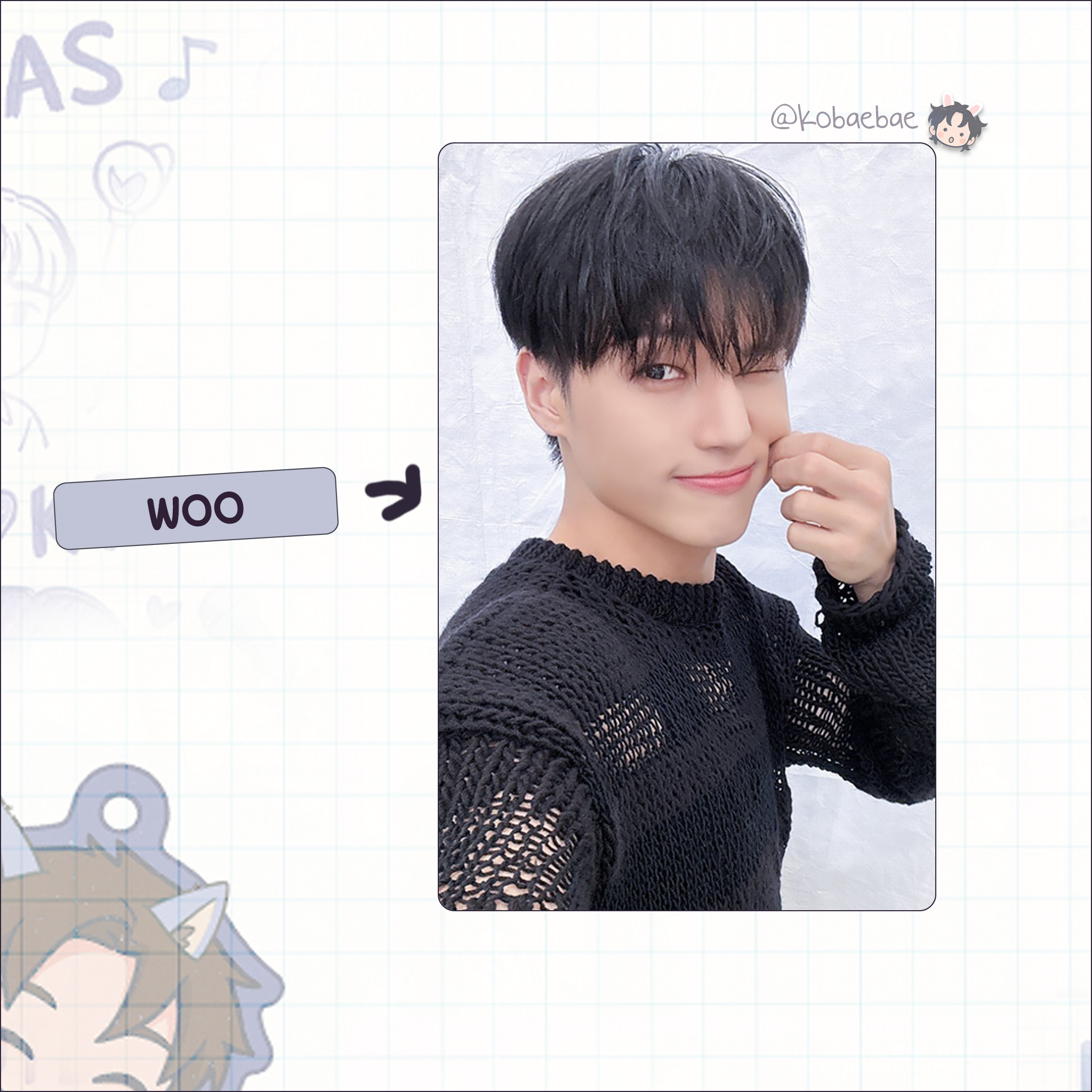 Atz - Bloggy handmade photocards kpop inspired - Bias set 2