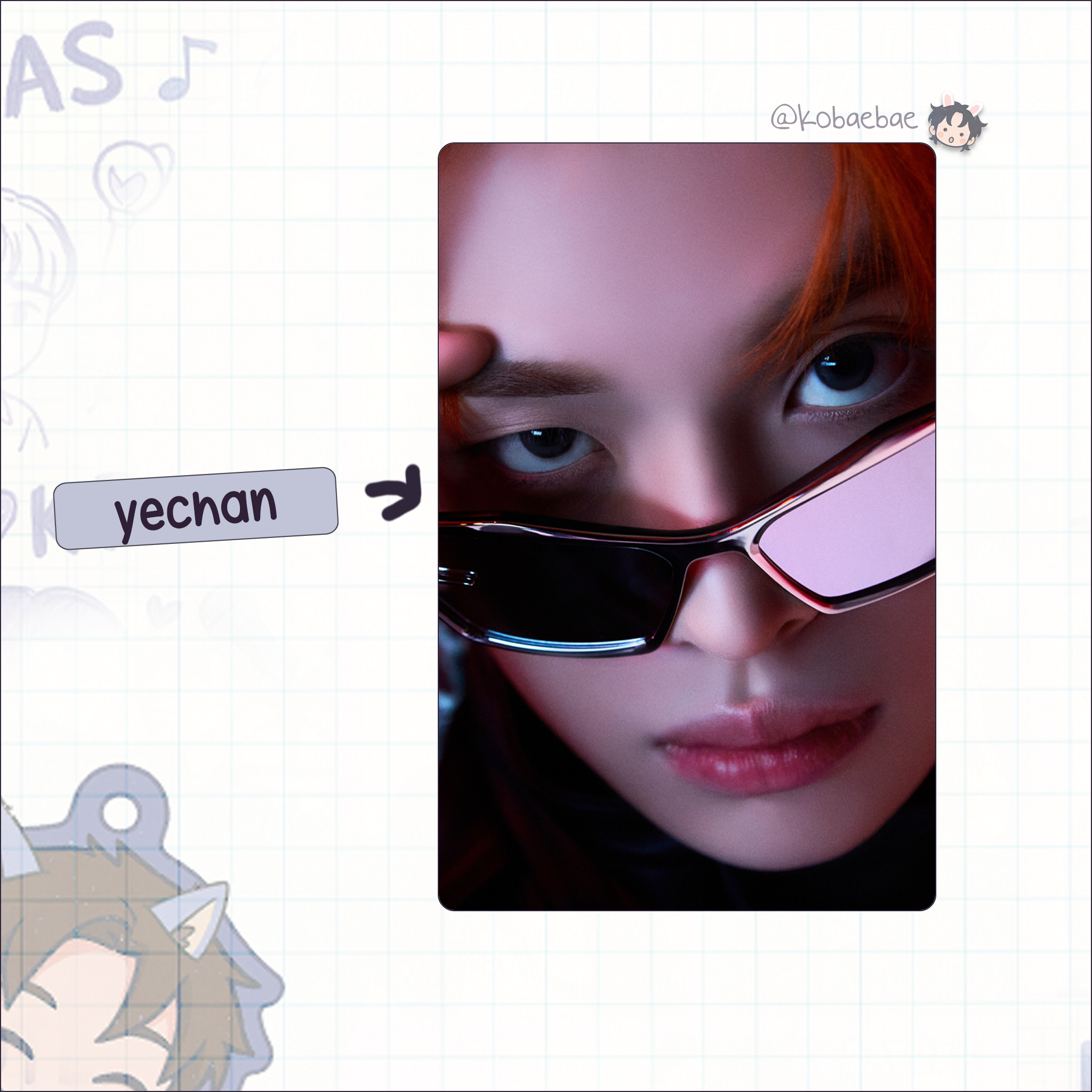 Xkrs - Watch Out handmade photocards kpop inspired - Set X Bias