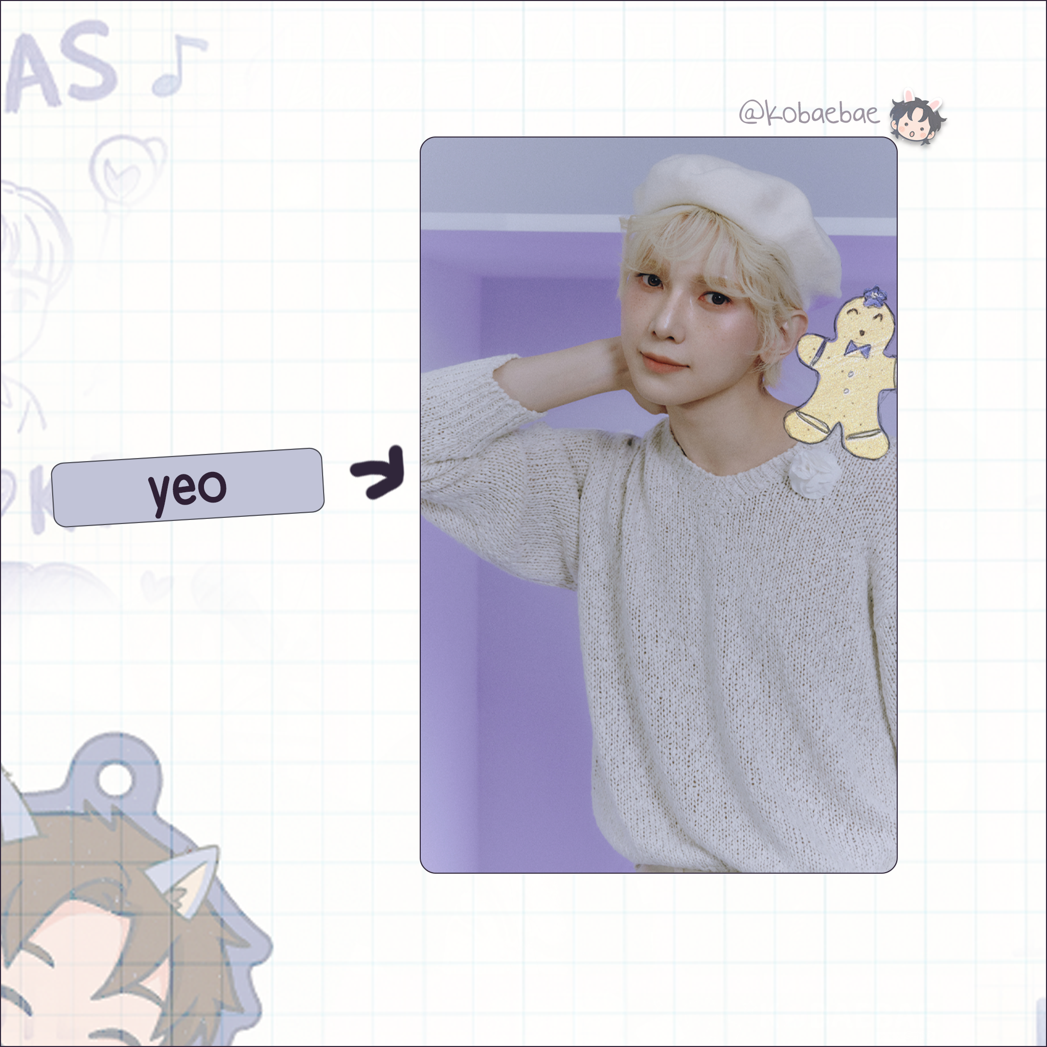 Ateez (Atz) - Party Shop -  Handmade photocards kpop inspired - Bias set