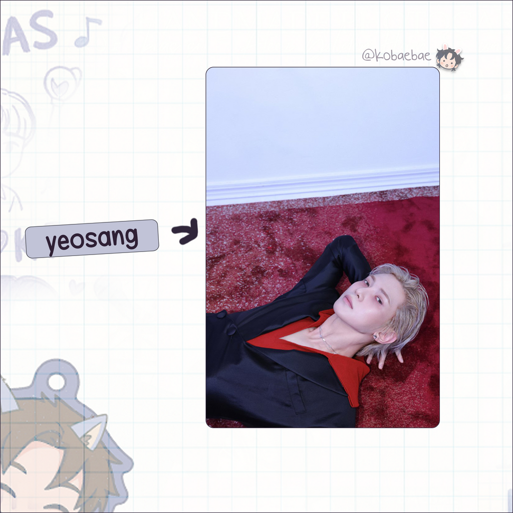 Ateez - G.H. 5 handmade photocards kpop inspired - set 1