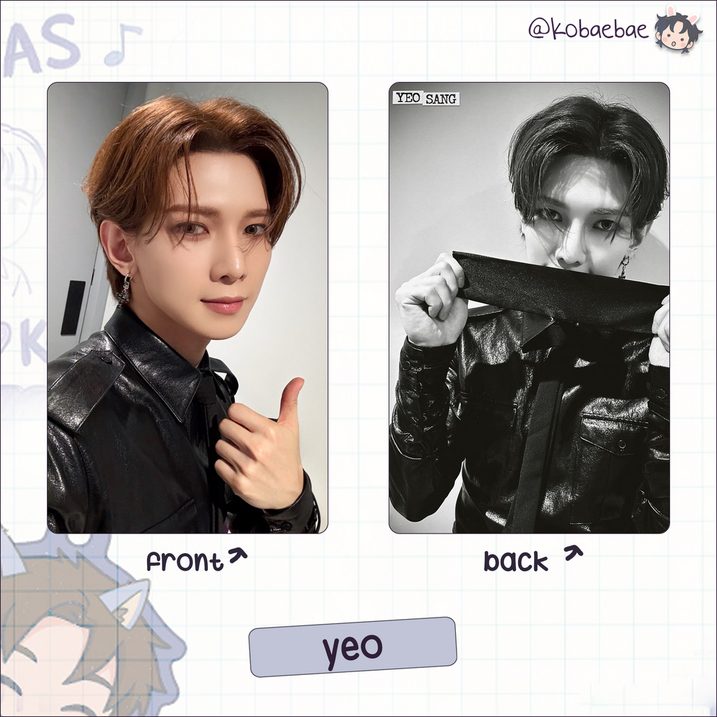 Atz - Self Style Handmade photocards kpop inspired - Double side set 1