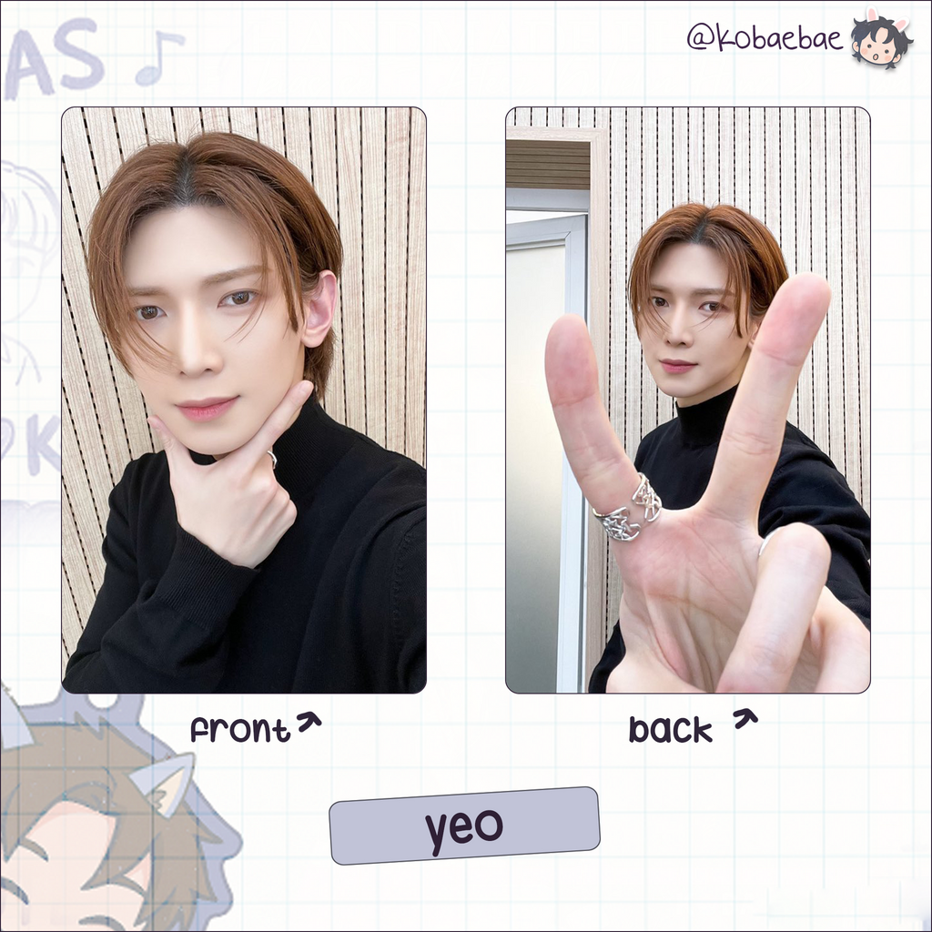 Atz - Bloggy handmade photocards kpop inspired - Bias set 4 - Double side