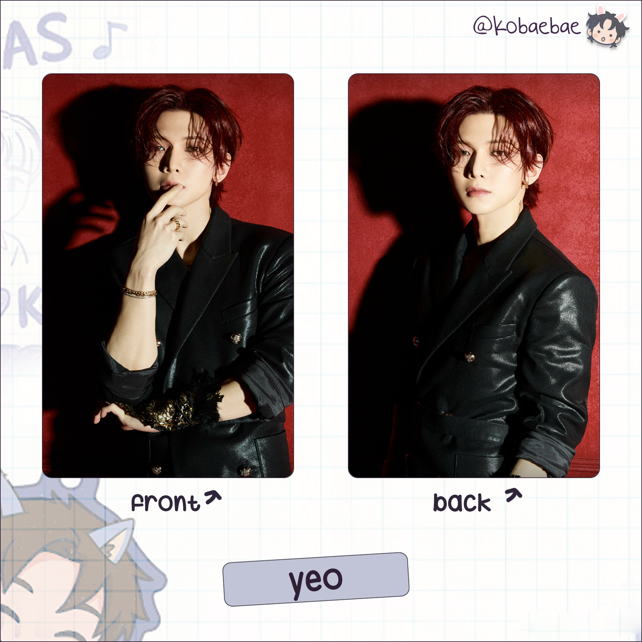 Atz - In your fantasy -  Handmade photocards kpop inspired - Double bias set 2