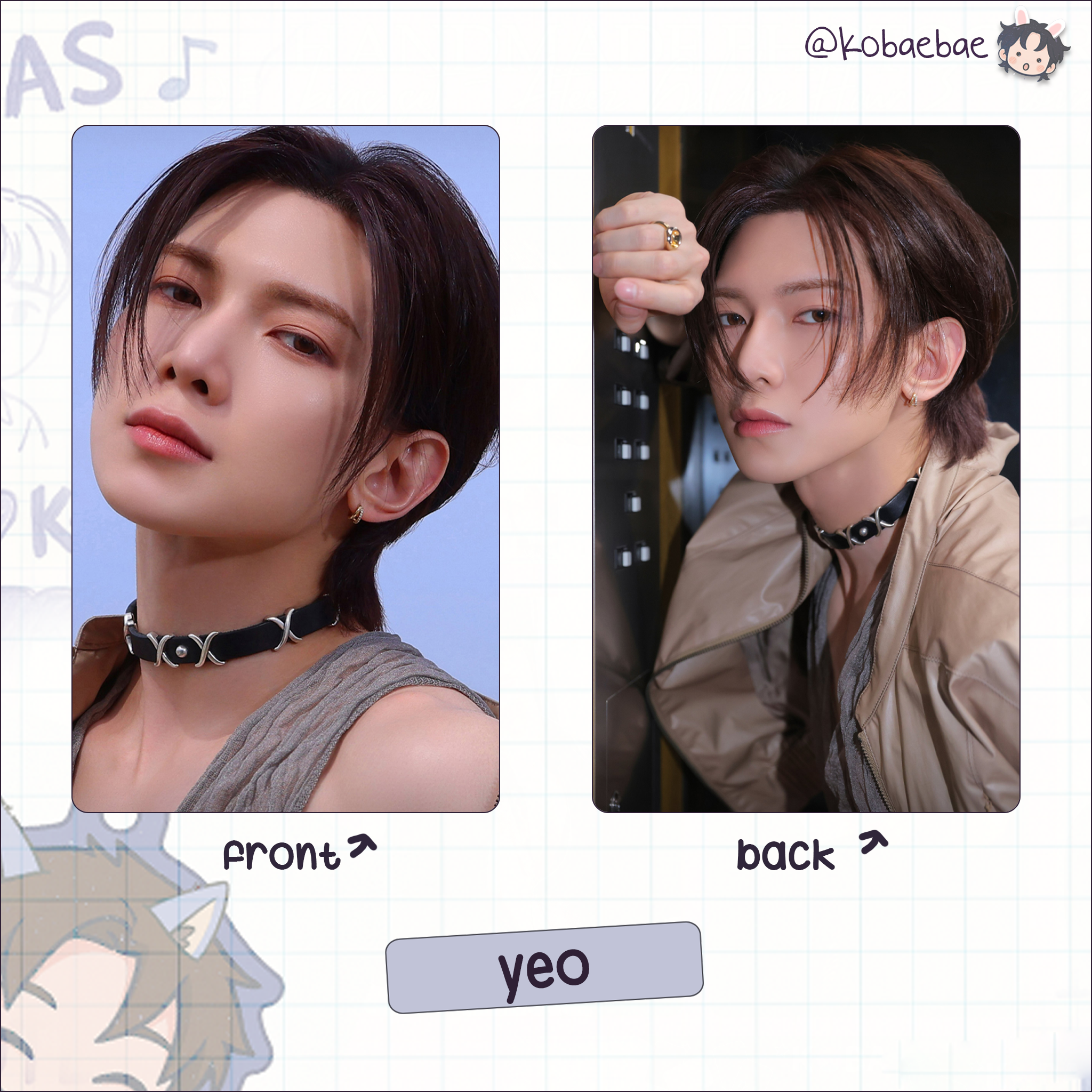 Atz - Golden H. 3 -  Handmade photocards kpop inspired - Double set 2