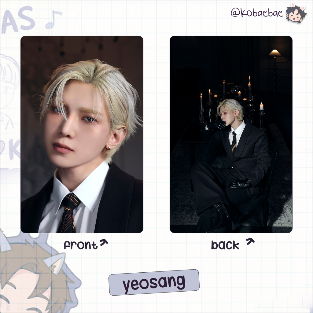 Ateez (Atz) - Golden H. 4 -  Handmade photocards kpop inspired - Double side set 2