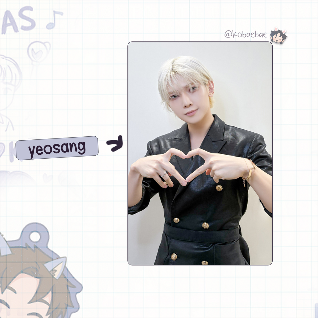 Ateez - Bloggy handmade photocards kpop inspired - set 6
