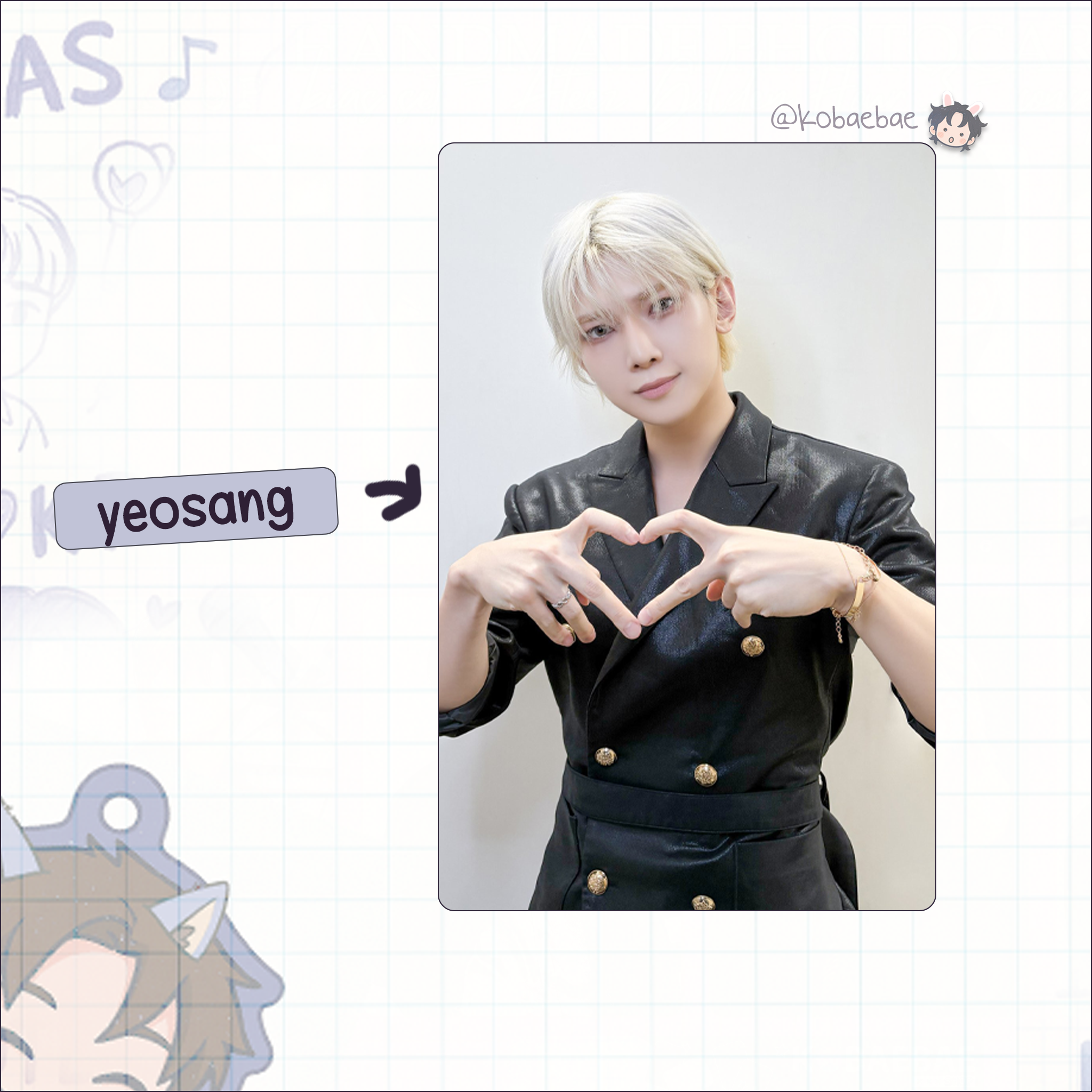 Ateez - Bloggy handmade photocards kpop inspired - set 6