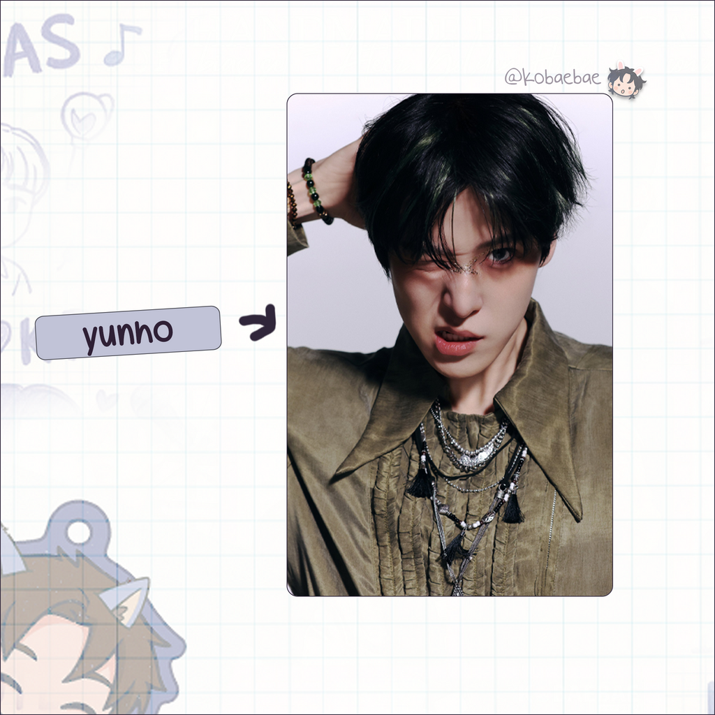 Ateez - G.H. 5 handmade photocards kpop inspired - set 2
