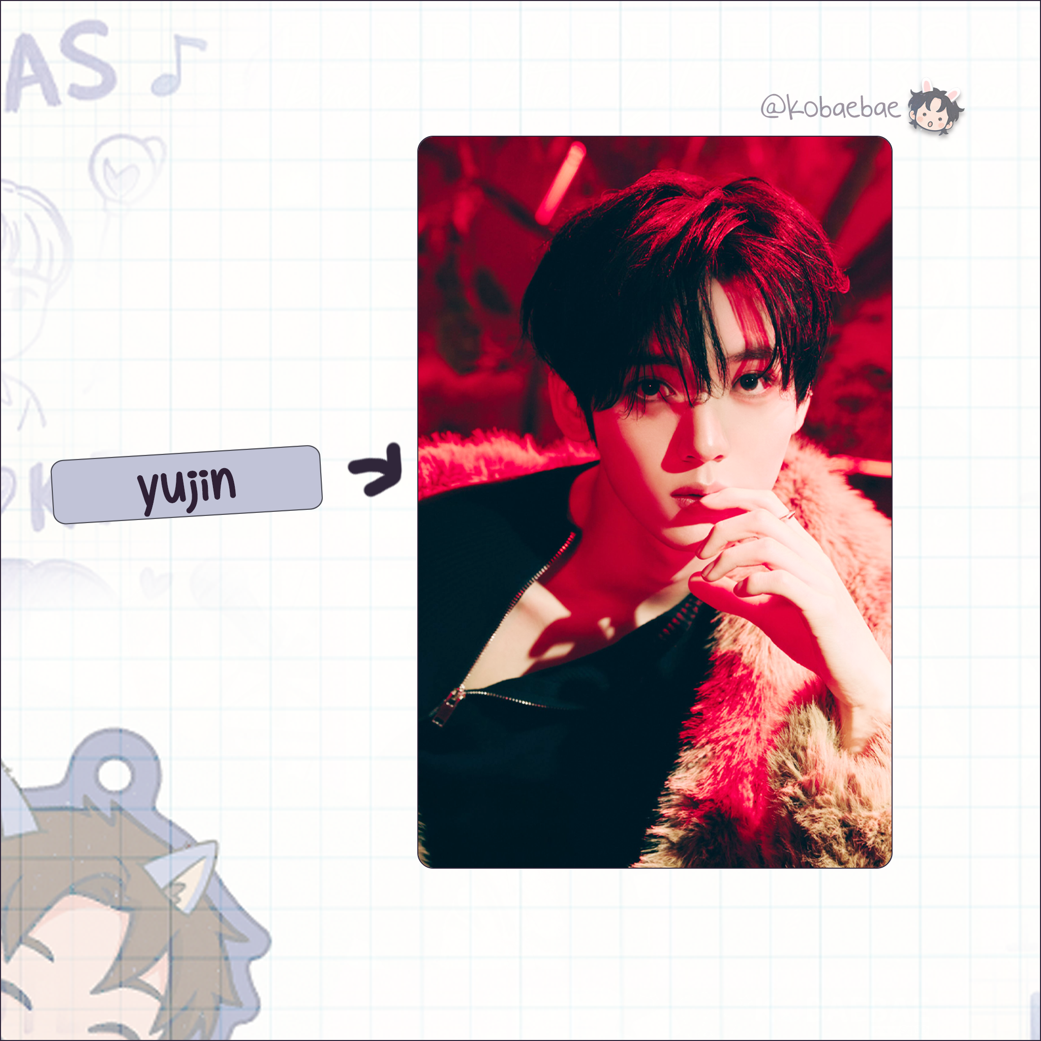 Zb1 - Blue Parad. Handmade photocards kpop inspired - Seek vers. ot9