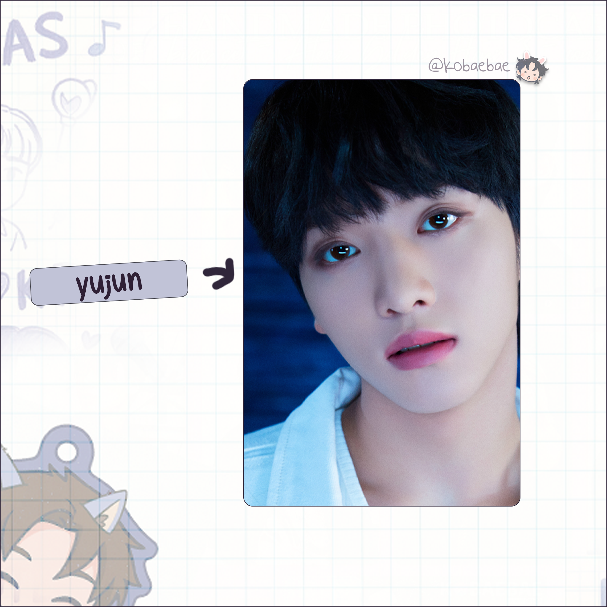 Xkrs - Watch Out handmade photocards kpop inspired - Set Poster Bias