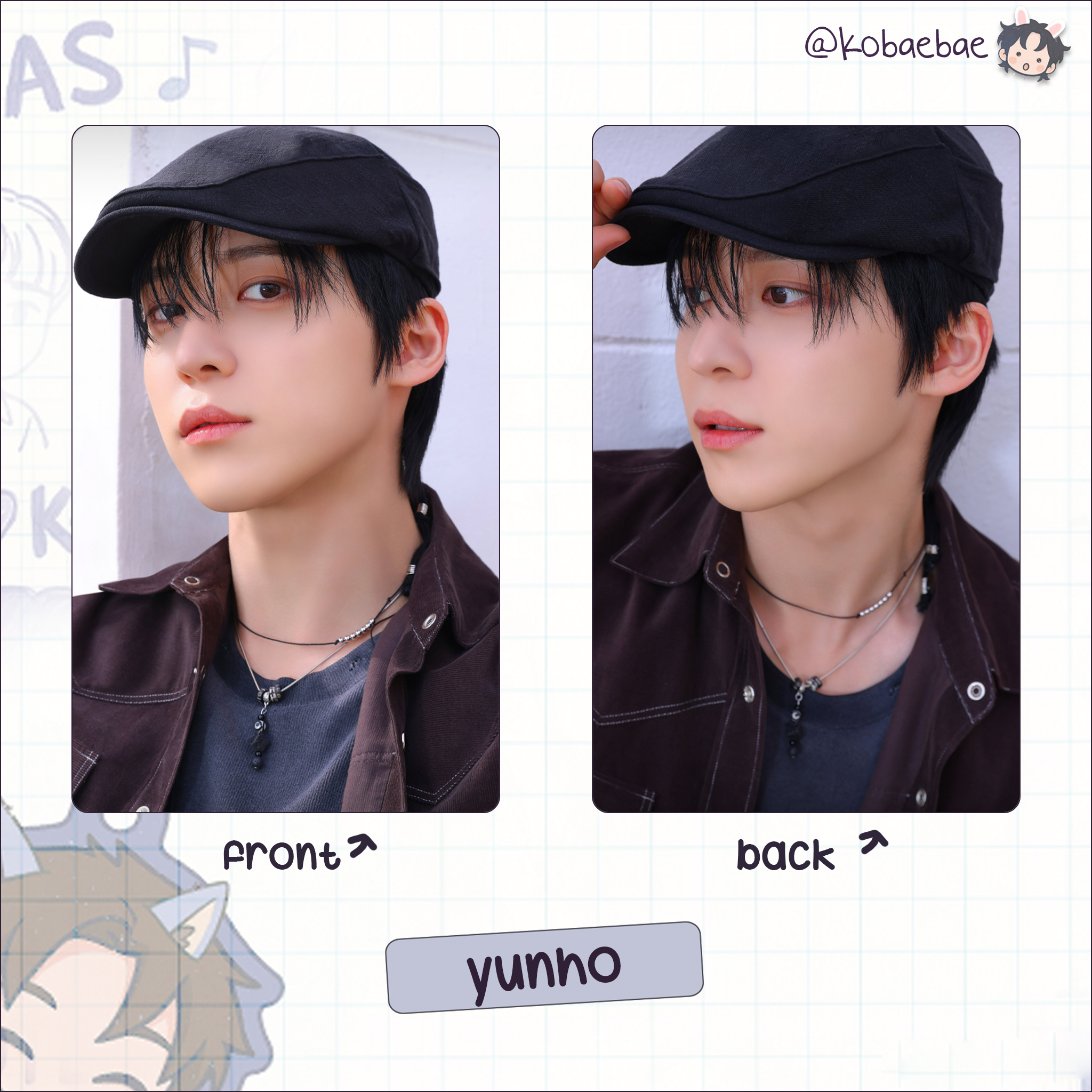 Atz - Golden H. 3 -  Handmade photocards kpop inspired - Double set 2