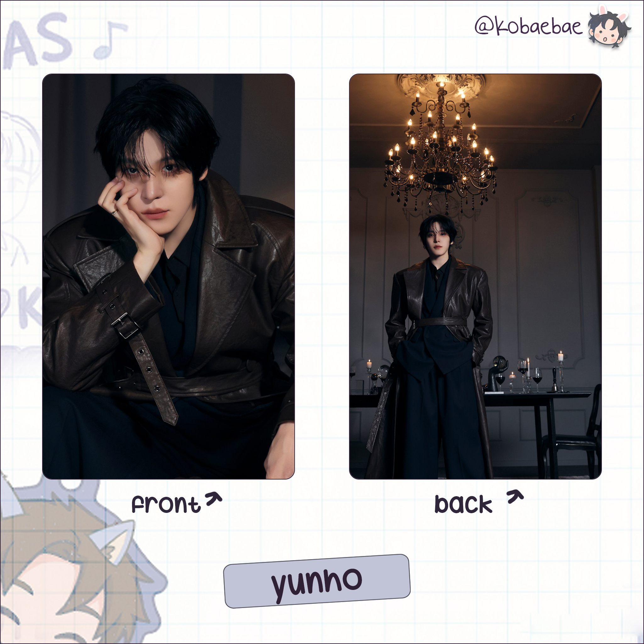 Ateez (Atz) - Golden H. 4 -  Handmade photocards kpop inspired - Double side set 2