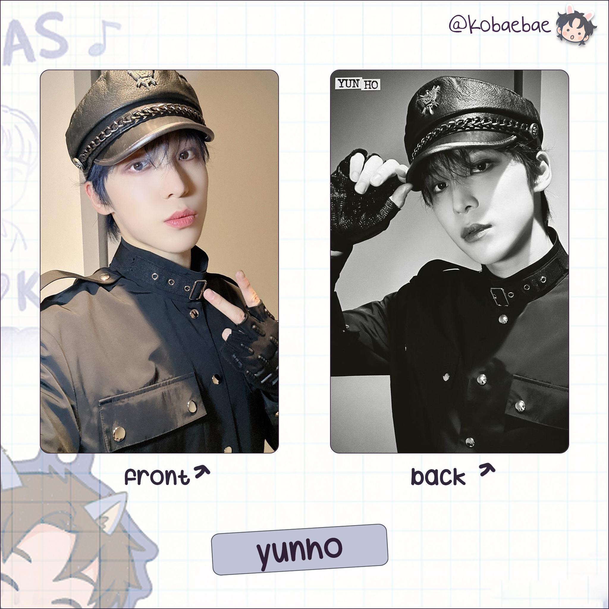 Atz - Self Style Handmade photocards kpop inspired - Double side set 1
