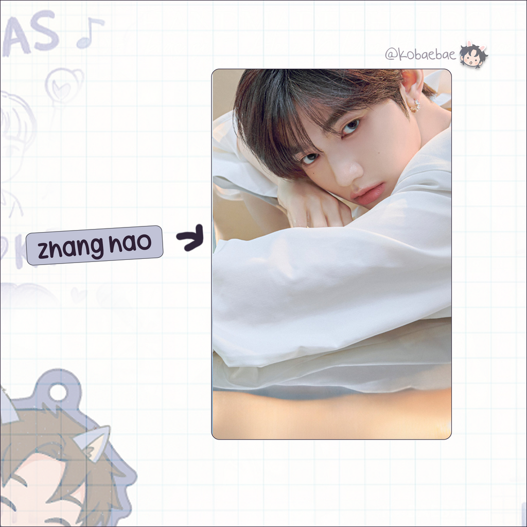 Zb1 - Blue Parad. handmade photocards kpop inspired - Hide vers. ot9